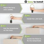 Touch Control Table Lamps with USB Ports - 2 Pack