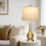 Gold Touch Control Table Lamps Set of 2