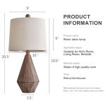 PoKat 20.25" Set of 2 Rustic Table Lamps