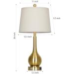 Gold Touch Control Table Lamps Set of 2