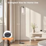 Dimmable Floor Lamp with Remote and Linen Shade