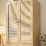 GarveeHome Wooden Armoire Closet with Drawers
