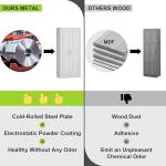 UNICOLY 71'' Wardrobe Closet with Hanging Rod