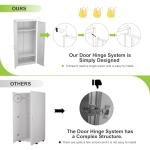 UNICOLY 71'' Wardrobe Closet with Hanging Rod