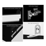 VOWNER 71" Wooden Wardrobe Closet with Mirror