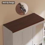 White 3-Door Armoire Closet with Mirror