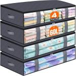 TasticTotes Under-Bed Storage Bags, 4 Pack