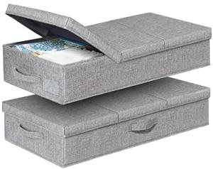 Under Bed Storage Bins with Lids - 2 Pack