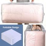 Under Bed Storage Bins with Clear Lids - 4 Pack