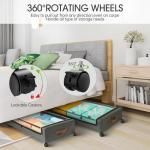 Under Bed Storage Containers with Wheels, 2-Pack