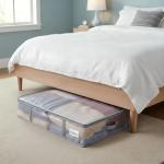 Under Bed Storage Bins with Clear Lids - 4 Pack