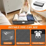 SpaceWhisper 90L Under Bed Storage Bins - 4 Pack