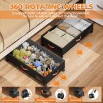 Under Bed Storage Bins with Wheels - 2-Pack