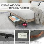 Under Bed Storage Containers with Wheels, 2-Pack