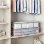 Under Bed Storage Bins with Clear Lids - 4 Pack