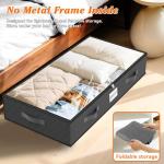 SpaceWhisper 90L Under Bed Storage Bins - 4 Pack