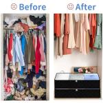 Fixwal Black Underbed Storage Bags - 2 Pack