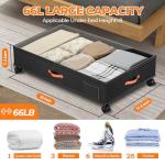 Under Bed Storage Bins with Wheels - 2-Pack