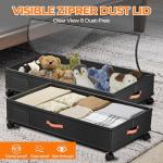 Under Bed Storage Bins with Wheels - 2-Pack