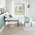 Sweetcrispy Heavy Duty Twin Bed Frame with Storage