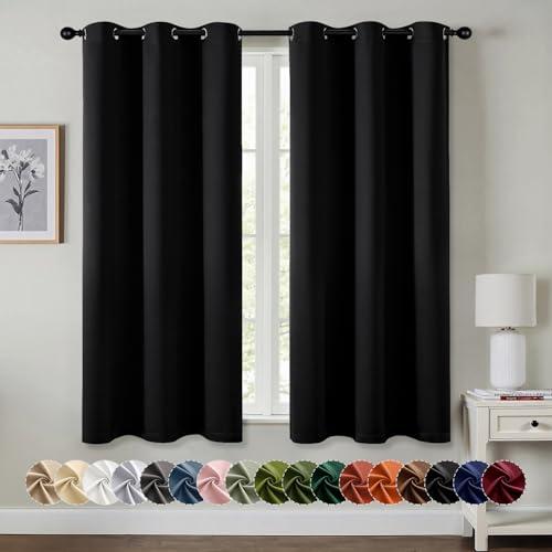 MIULEE 63-Inch Blackout Curtains - 2 Panels