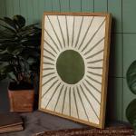 Boho Sun and Moon Canvas Wall Art Set