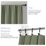 Ava Sage Green Blackout Curtains - 2 Panels