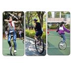 Nisorpa 20" Inch Unicycle Classic Black One Wheel Bike with Anti-Skid Alloy Rim and Pedal Adjustable Height Cycling for Kids Adults Beginner Outdoor Indoor Sports Entertainment Exercises Balance Fun