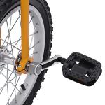 16/24 Inch Wheel Unicycle with Steel Rim, Unicycle Electric Wheel Skidproof Mountain Tire Cycling Sports Exercise with Adjustable Seat, Adults Kids Outdoor Sports Fitness Exercise Tool (16Inch Yellow)