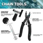 DURATECH 41 Pieces Bike Repair Tools, Complete Bike Tools Kit with Storage Box, Mountain Bike Maintenance Tools, for Mountain, Road, and Park Bicycle with Chain Riveter, Tire Levers, Crank Puller