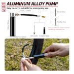 WINFAVO Bike Repair Tool Kit with Mini Pump & 10 Magnetic Bits - Alloy Multitool for Bicycle, MTB, Road Cycling - Portable Multifunction Tool Set Include Tire Inflator for Presta/Schrader Valves