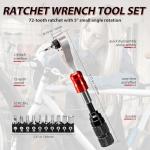 WINFAVO Bike Repair Tool Kit with Mini Pump & 10 Magnetic Bits - Alloy Multitool for Bicycle, MTB, Road Cycling - Portable Multifunction Tool Set Include Tire Inflator for Presta/Schrader Valves