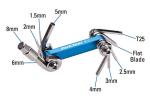 Park Tool IB-2 I-Beam Mini Fold-up Hex/Screwdriver/Torx Set