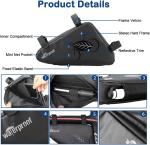 NDakter Bike Bicycle Frame Storage Bag, 2L Waterproof Bicycles Triangle Pouch, Cycling Pack for Phone, Wallet, Keys, Tools, Accessories, Bikes Front Tube Bag for Mountain Road Bike, MTB