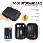 WINFAVO Bike Repair Tool Kit with Mini Pump & 10 Magnetic Bits - Alloy Multitool for Bicycle, MTB, Road Cycling - Portable Multifunction Tool Set Include Tire Inflator for Presta/Schrader Valves