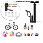 VIMILOLO Bicycle Pump, Bike Floor Pump Inflator for Presta and Schrader Valve Portable Tire Pumps for Ball Bike Pumps