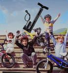 VIMILOLO Bicycle Pump, Bike Floor Pump Inflator for Presta and Schrader Valve Portable Tire Pumps for Ball Bike Pumps