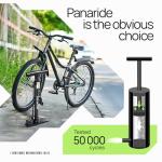 Bike Pump with Gauge - Floor Bike Pumps for Road & Mountain Bikes, Presta & Schrader Valve, 160 PSI, 2-Inch Dial, Includes Needle & Ball Adapters, Foldable Footrest, Angle Adapter