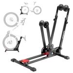 ROCKBROS Bike Stand 2-in-1 Vertical & Horizontal Bike Stand Floor Foldable Adjustable Bike Parking Rack for 24" -27.5" Mountain Road Bike Indoor Storage Garage