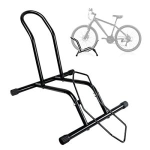 Bike Floor Stand Bikes Bicycle Rack for Outdoor and Indoor,Front And Rear Wheel Storage Bicycle Freestanding Parking Stand Holder Fit for 16"-29" Kid's/Mountain/Road Bikes,Heavy Duty Metal,Adjustable