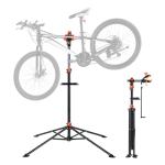 VEVOR Bike Repair Stand, 4-Leg Steel Bicycle Repair Stand, 42.5"-74.8" Adjustable Height Bike Maintenance Work Stand with Magnetic Tool Tray, Foldable Bike Service Stand for Home, Shop (Max 80 Pounds)