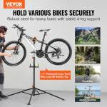 VEVOR Bike Repair Stand, 4-Leg Steel Bicycle Repair Stand, 42.5"-74.8" Adjustable Height Bike Maintenance Work Stand with Magnetic Tool Tray, Foldable Bike Service Stand for Home, Shop (Max 80 Pounds)