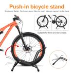 Bike Floor Stand Bikes Bicycle Rack for Outdoor and Indoor,Front And Rear Wheel Storage Bicycle Freestanding Parking Stand Holder Fit for 16"-29" Kid's/Mountain/Road Bikes,Heavy Duty Metal,Adjustable