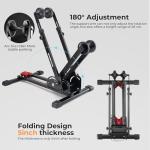 ROCKBROS Bike Stand 2-in-1 Vertical & Horizontal Bike Stand Floor Foldable Adjustable Bike Parking Rack for 24" -27.5" Mountain Road Bike Indoor Storage Garage
