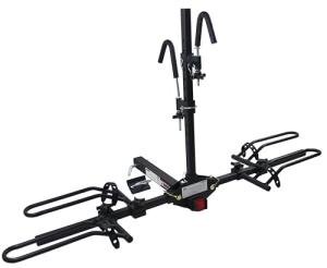 MaxxHaul Platform Bike Rack for 2 Bikes - Hitch Mounted Tray Carrier for SUV, Van, & Truck - Adjustable Tire Cradles & Foam Padded Hooks - Fits 2" Class III & IV Hitches (50027)