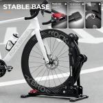 ROCKBROS Bike Stand 2-in-1 Vertical & Horizontal Bike Stand Floor Foldable Adjustable Bike Parking Rack for 24" -27.5" Mountain Road Bike Indoor Storage Garage