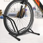 Bike Floor Stand Bikes Bicycle Rack for Outdoor and Indoor,Front And Rear Wheel Storage Bicycle Freestanding Parking Stand Holder Fit for 16"-29" Kid's/Mountain/Road Bikes,Heavy Duty Metal,Adjustable