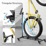 Sttoraboks Vertical Bike Stand, Freestanding Bike Rack Garage Storage Upright Bicycle Floor Stand Indoor Bike Holder with Adjustable Height for Garage & Apartment - for Wheels Sizes up to 29”