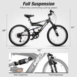 WEIZE 20" Kids Mountain Bike with Dual Suspension