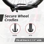 MaxxHaul Platform Bike Rack for 2 Bikes - Hitch Mounted Tray Carrier for SUV, Van, & Truck - Adjustable Tire Cradles & Foam Padded Hooks - Fits 2" Class III & IV Hitches (50027)